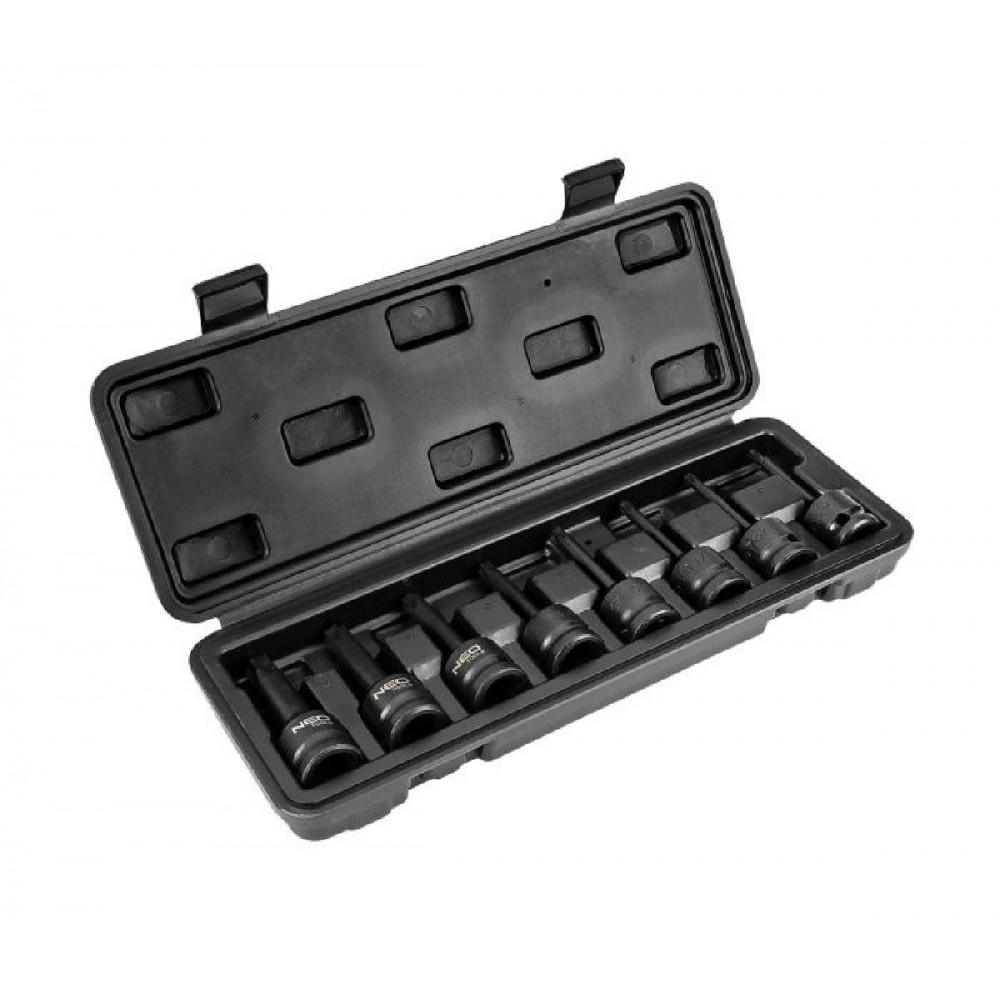 NEO TOOLS Καρυδάκια Αέρος Torx με Καρέ Υποδοχής (1/2")  Σετ 8 Τεμαχίων 08-712