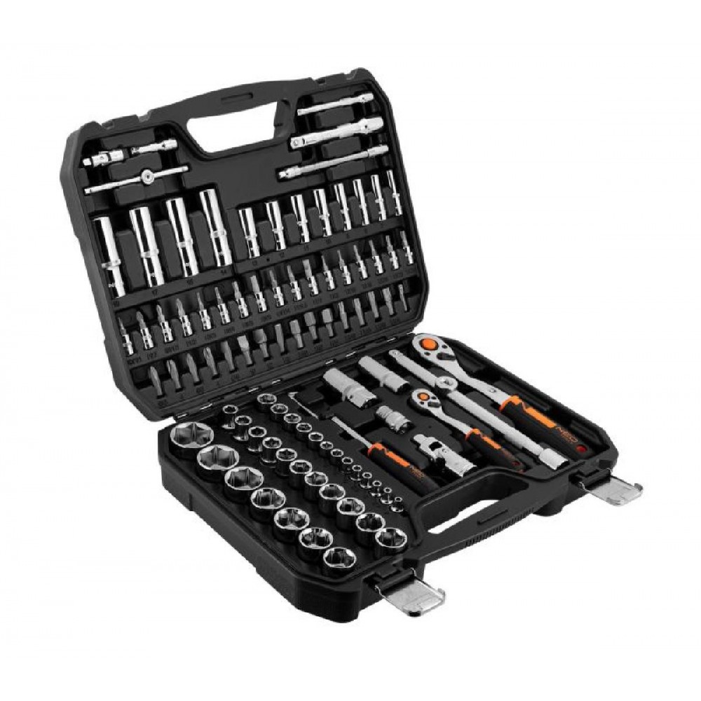 NEO TOOLS Καστάνια Με Καρυδάκια Με Καρέ Υποδοχής (1/2"), (1/4") Σετ 94 Τεμαχίων 10-062