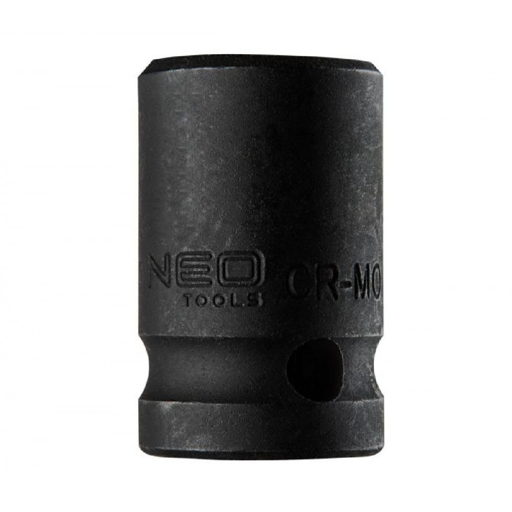 NEO TOOLS Εξάγωνο Καρυδάκι Αέρος Μαύρο Με Καρέ Υποδοχής (1/2") 16mm 12-216
