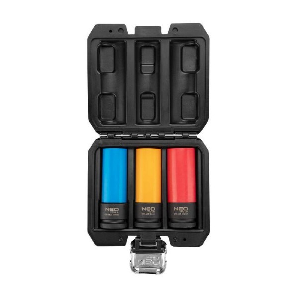 NEO TOOLS Καρυδάκια Impact Μακριά Με Καρέ Υποδοχής (1/2") Σετ 3 Τεμαχίων 12-350 NEO TOOLS Καρυδάκια Impact Μακριά Με Καρέ Υποδοχής (1/2") Σετ 3 Τεμαχίων 12-350