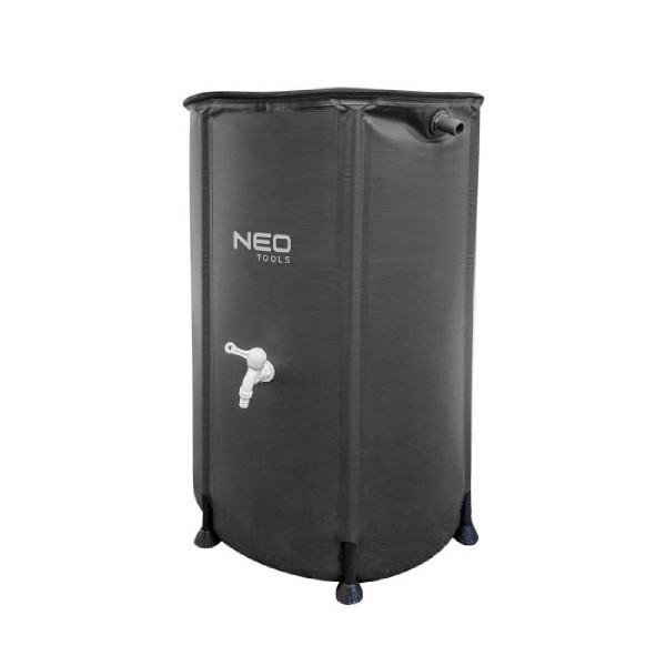 Neo Tools Πλαστική Δεξαμενή Νερού Κυλινδρική Κάθετη 250lt Μαύρη 15-951