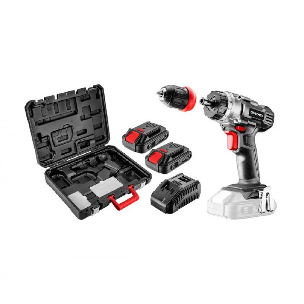 Graphite Δραπανοκατσάβιδο Μπαταρίας 18V 2x2Ah 58G022-SET2