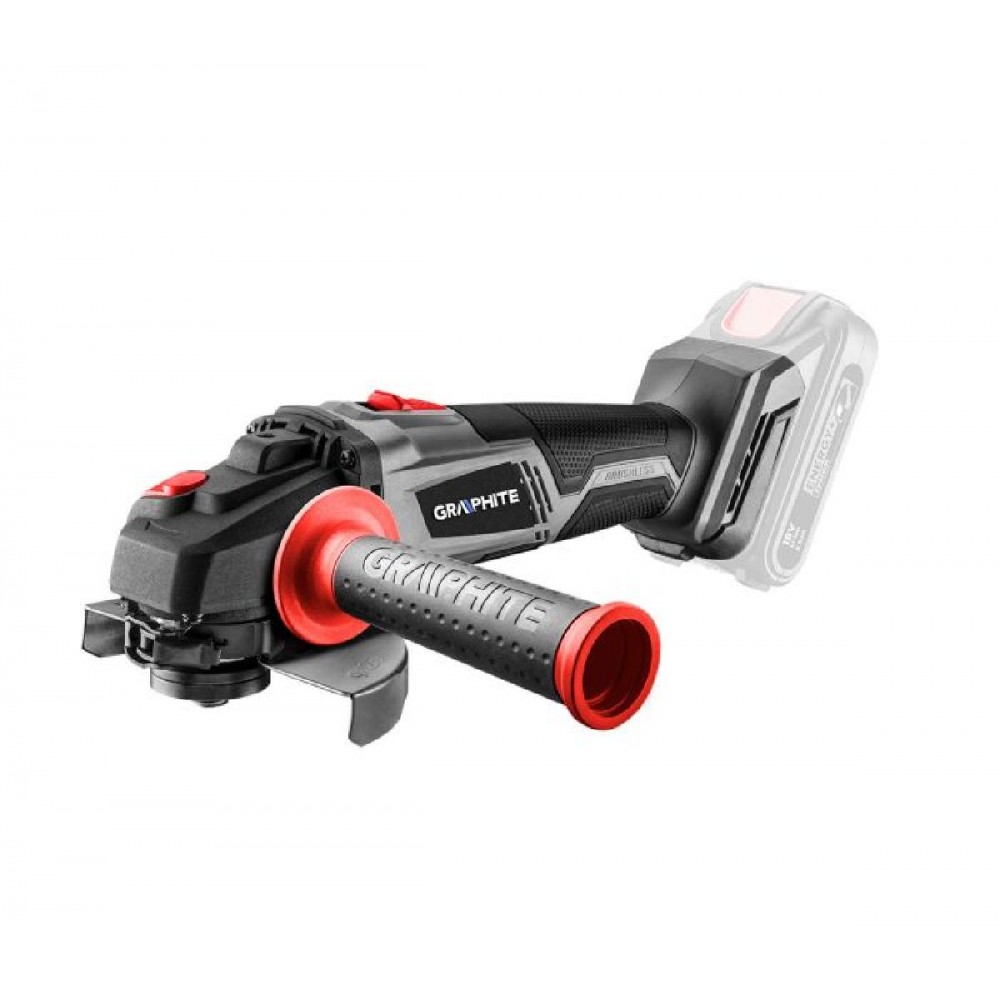 GRAPHITE Ασύρματος Γωνιακός Τροχός 125 mm Χωρίς Ψήκτρες Energy+  58G026