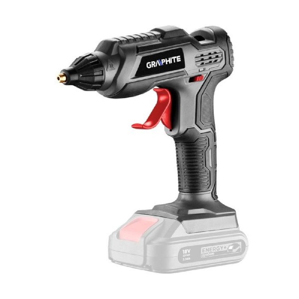 GRAPHITE 58G040 Πιστόλι Θερμοκόλλησης 18V Solo για Ράβδους Σιλικόνης 11mm GRAPHITE 58G040 Πιστόλι Θερμοκόλλησης 18V Solo για Ράβδους Σιλικόνης 11mm