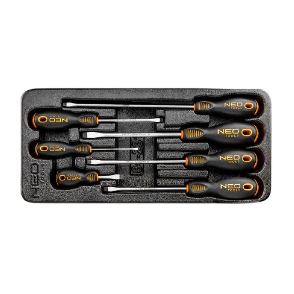 NEO TOOLS Κατσαβίδια πλακέ Σετ 7 Τεμαχίων 84-231 NEO TOOLS Κατσαβίδια πλακέ Σετ 7 Τεμαχίων 84-231