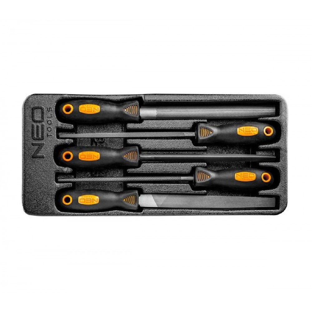 NEO TOOLS Λίμες σετ 5 τεμαχίων με ένθετο - 84-244